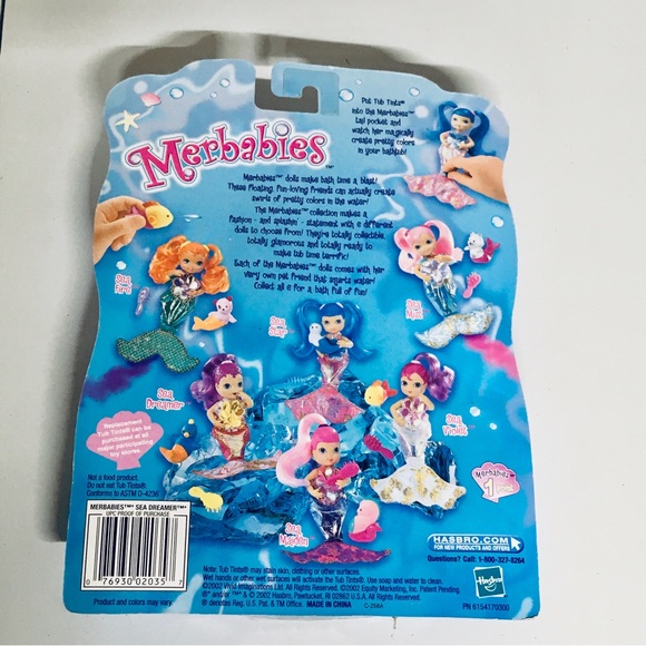 MERBABIES SEA DREAMER Mermaid Doll Bathtub Tints RARE Vintage 2002 - Picture 4 of 12
